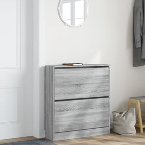 Schuhschrank Grau Sonoma 80 cm
