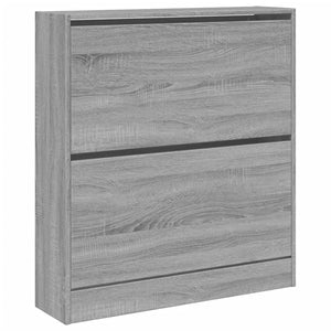 Schuhschrank Grau Sonoma 80 cm