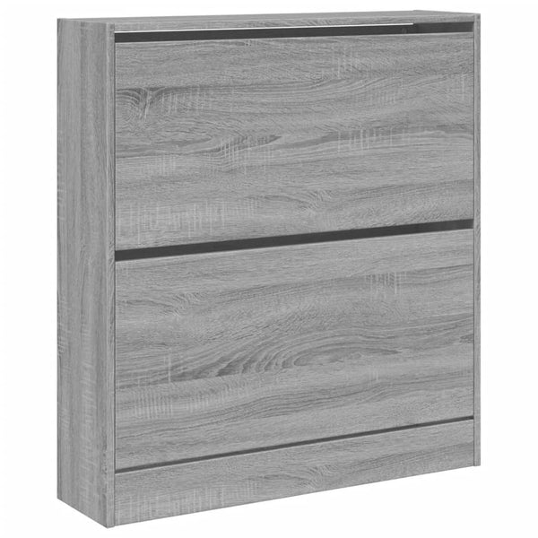 Schuhschrank Grau Sonoma 80 cm