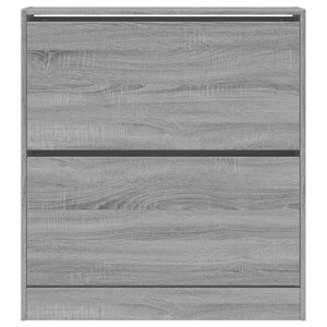 Schuhschrank Grau Sonoma 80 cm