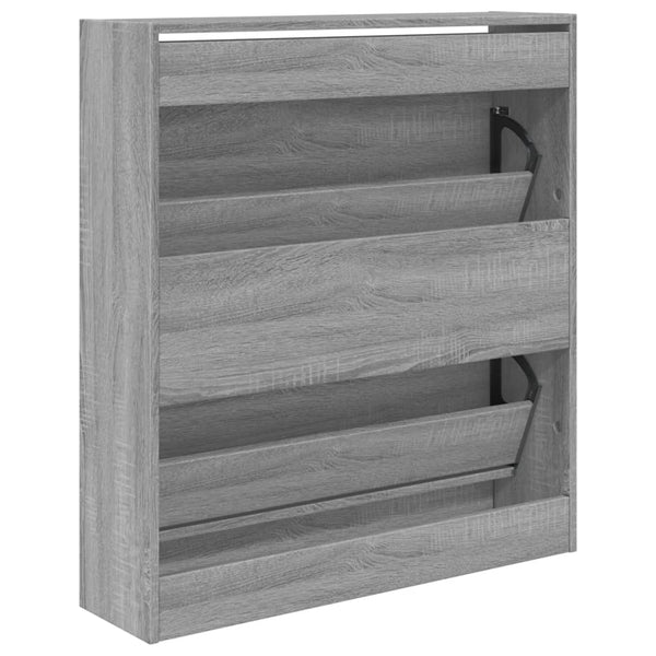 Schuhschrank Grau Sonoma 80 cm