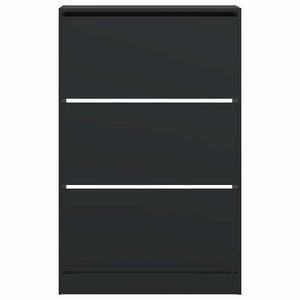 Schuhschrank Schwarz Holzwerkstoff 80cm