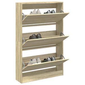 Schuhschrank Sonoma Eiche 80 cm