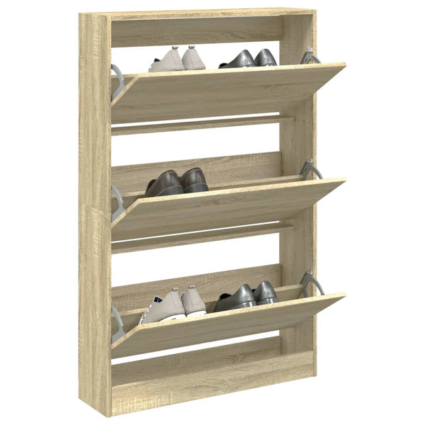 Schuhschrank Sonoma Eiche 80 cm