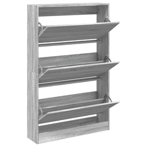 Schuhschrank Grau Sonoma Holz
