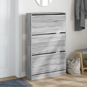 Schuhschrank Grau Sonoma Holz