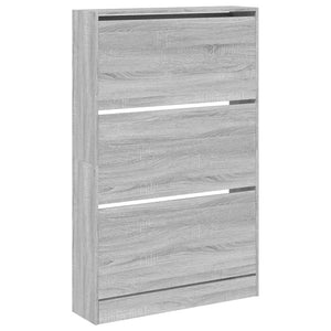 Schuhschrank Grau Sonoma Holz