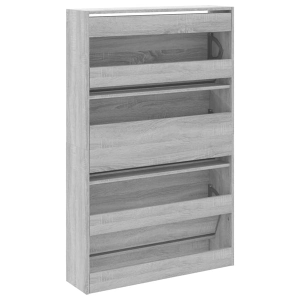 Schuhschrank Grau Sonoma Holz