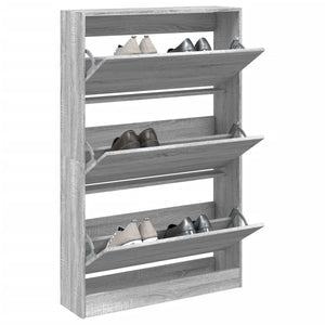 Schuhschrank Grau Sonoma Holz