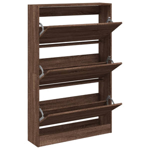 Schuhschrank Braun Eichenoptik