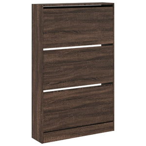 Schuhschrank Braun Eichenoptik