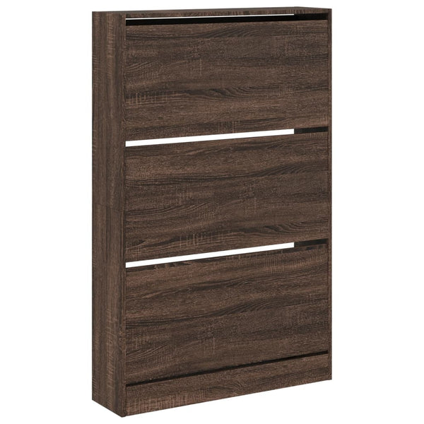 Schuhschrank Braun Eichenoptik
