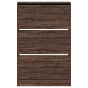 Schuhschrank Braun Eichenoptik