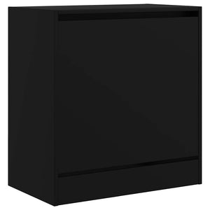 Schuhschrank Schwarz 60 cm Holz