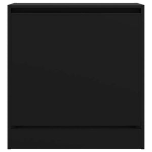 Schuhschrank Schwarz 60 cm Holz