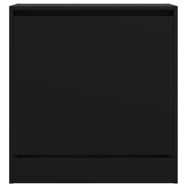 Schuhschrank Schwarz 60 cm Holz