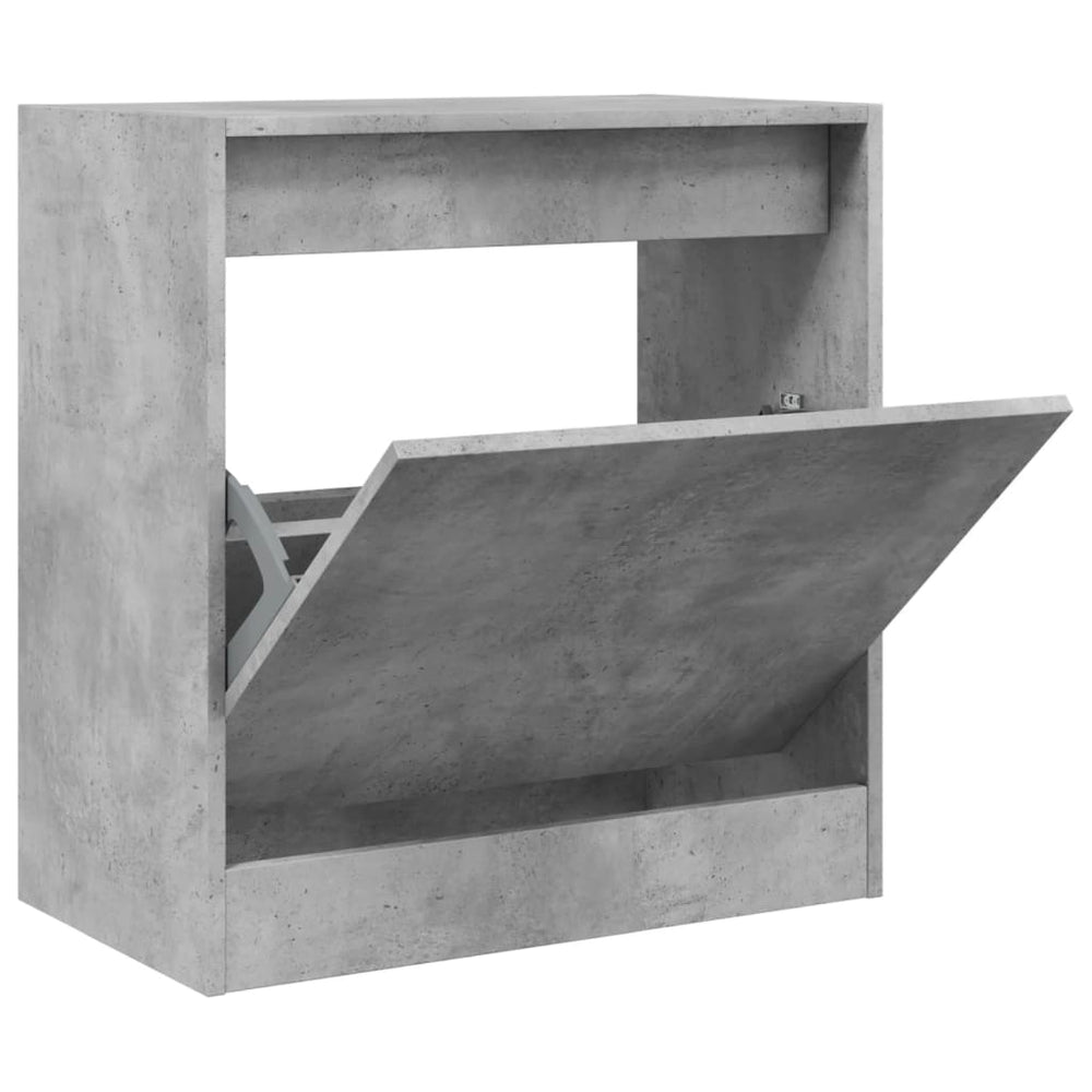 Betongrauer Schuhschrank 60 cm