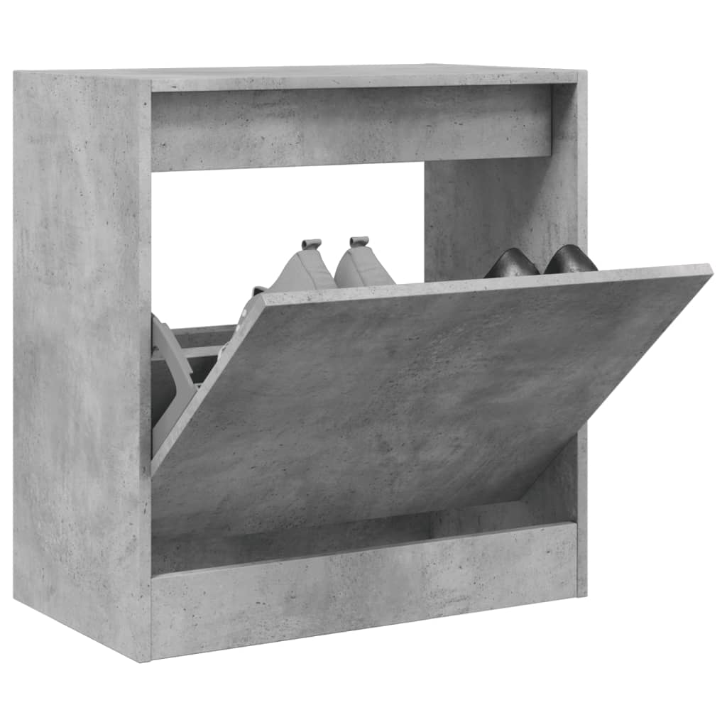 Betongrauer Schuhschrank 60 cm