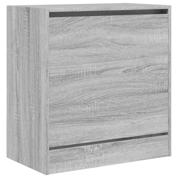 Schuhschrank Grau Sonoma 60 cm