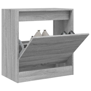 Schuhschrank Grau Sonoma 60 cm