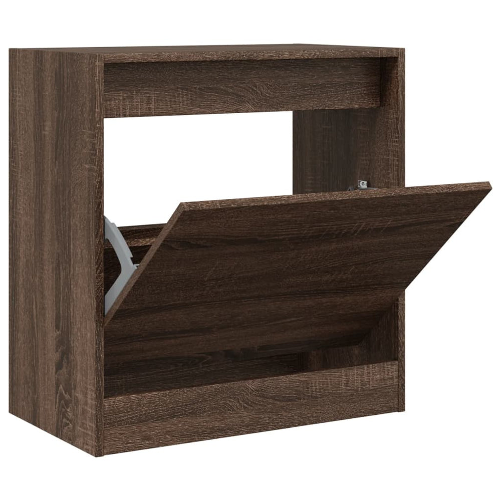 Schuhschrank Braun Eichenoptik