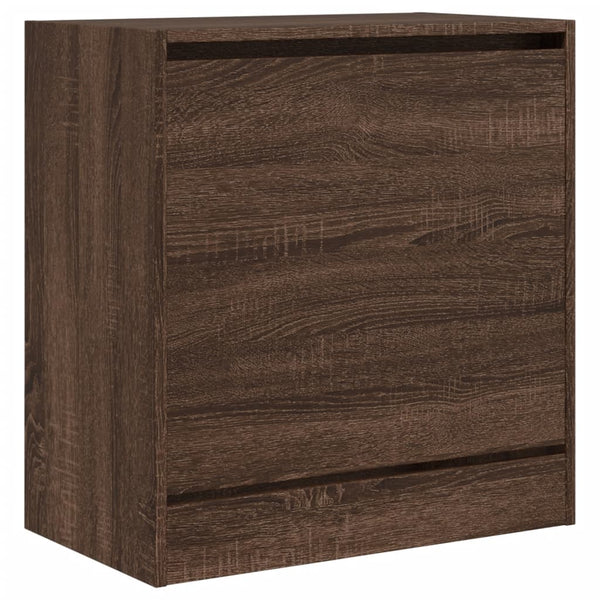 Schuhschrank Braun Eichenoptik