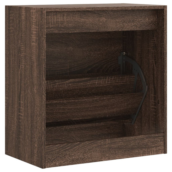 Schuhschrank Braun Eichenoptik