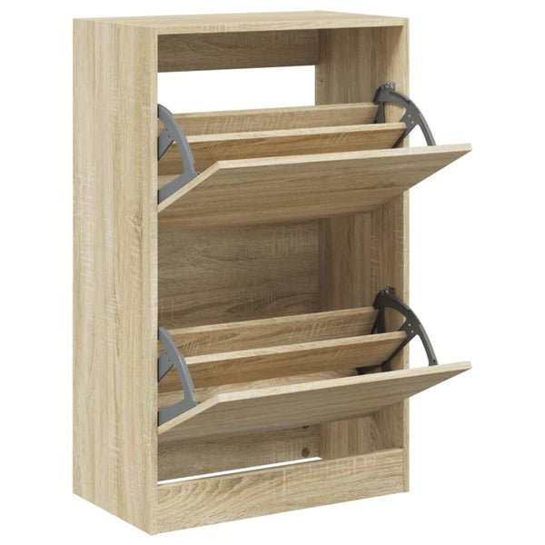 Schuhschrank Sonoma Eiche 60 cm