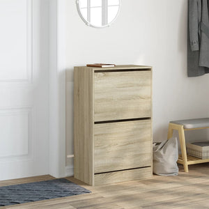 Schuhschrank Sonoma Eiche 60 cm