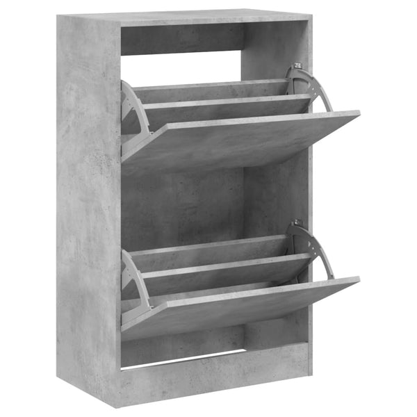 Betongrauer Schuhschrank 60 cm