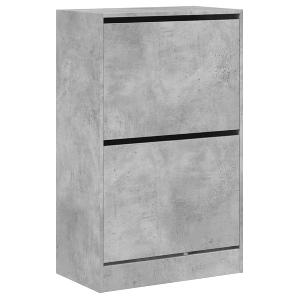 Betongrauer Schuhschrank 60 cm