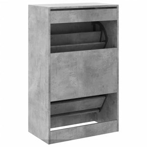 Betongrauer Schuhschrank 60 cm
