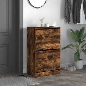 Schuhschrank Räuchereiche 60x34x96,5cm