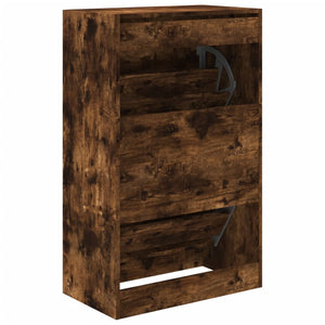 Schuhschrank Räuchereiche 60x34x96,5cm