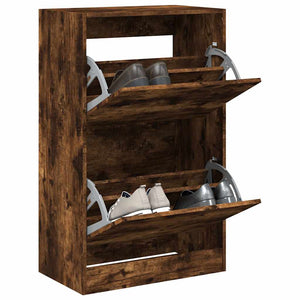 Schuhschrank Räuchereiche 60x34x96,5cm
