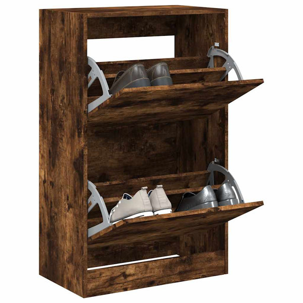 Schuhschrank Räuchereiche 60x34x96,5cm