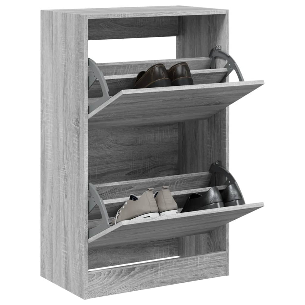 Grauer Schuhschrank Sonoma 60cm