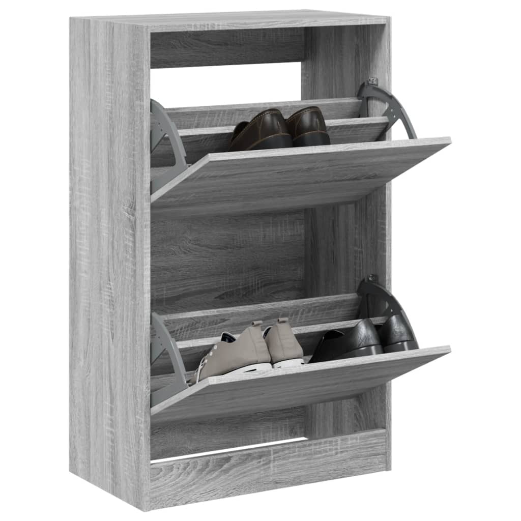 Grauer Schuhschrank Sonoma 60cm
