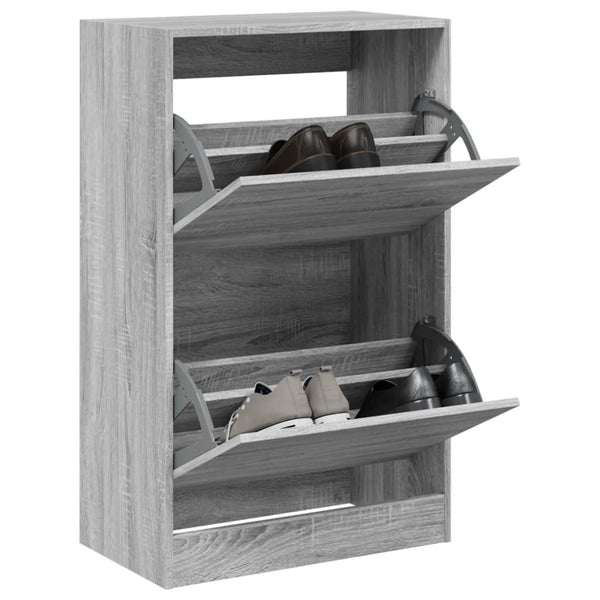 Grauer Schuhschrank Sonoma 60cm