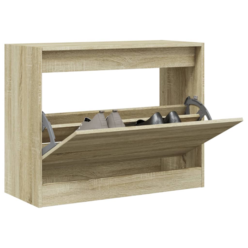 Schuhschrank Sonoma Eiche 80 cm