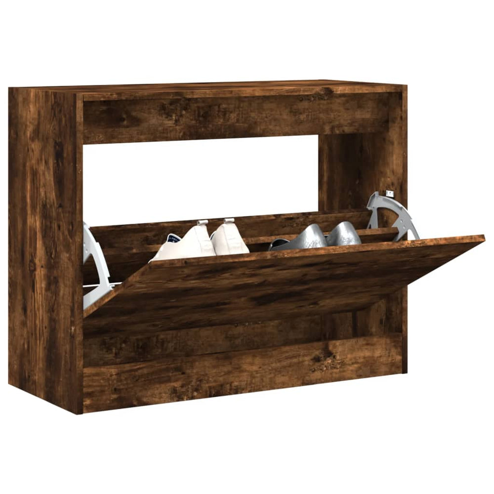 Schuhschrank Räuchereiche 80 cm