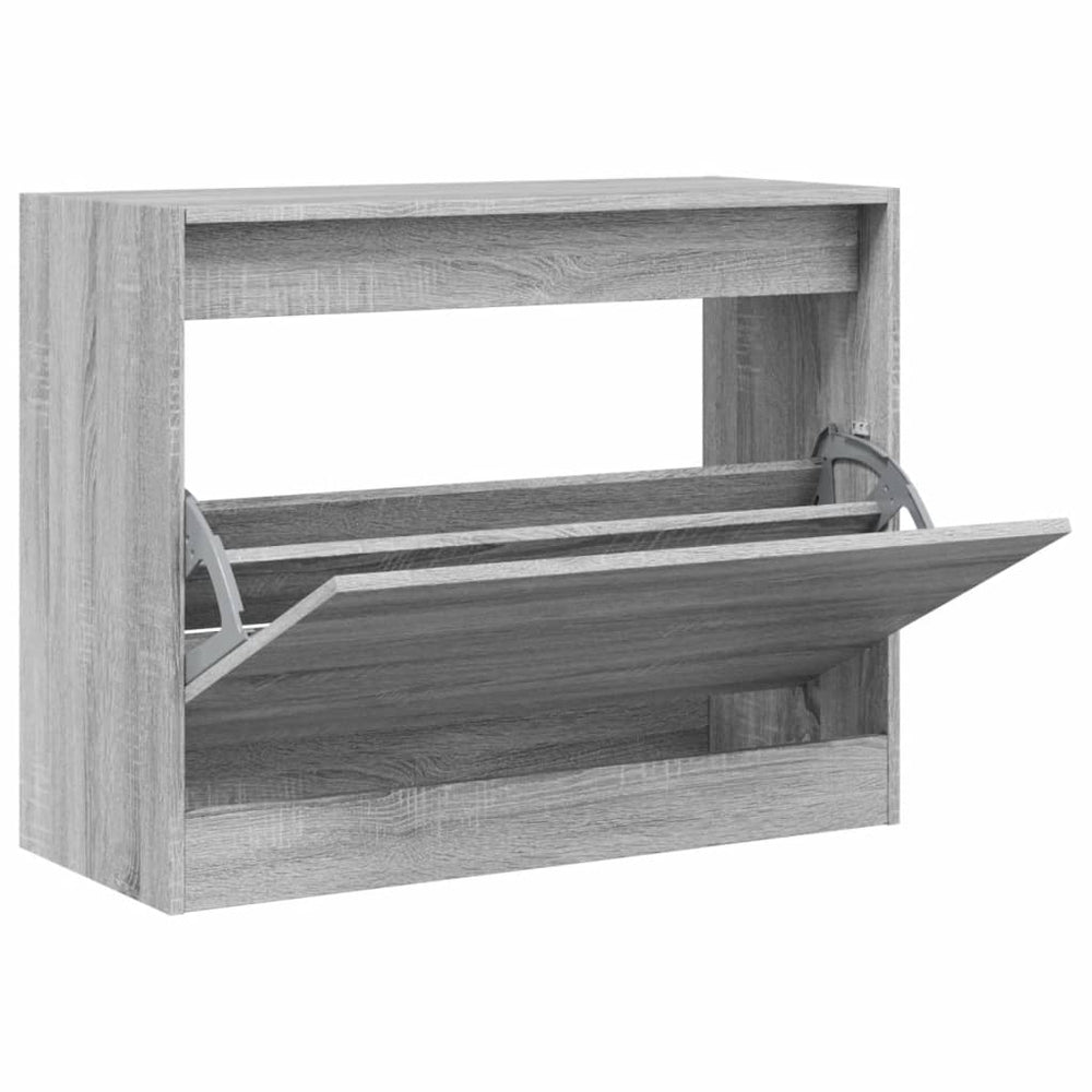Schuhschrank Grau Sonoma 80 cm
