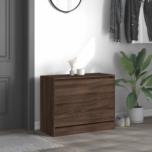 Schuhschrank Braun Eichen-Optik