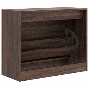 Schuhschrank Braun Eichen-Optik