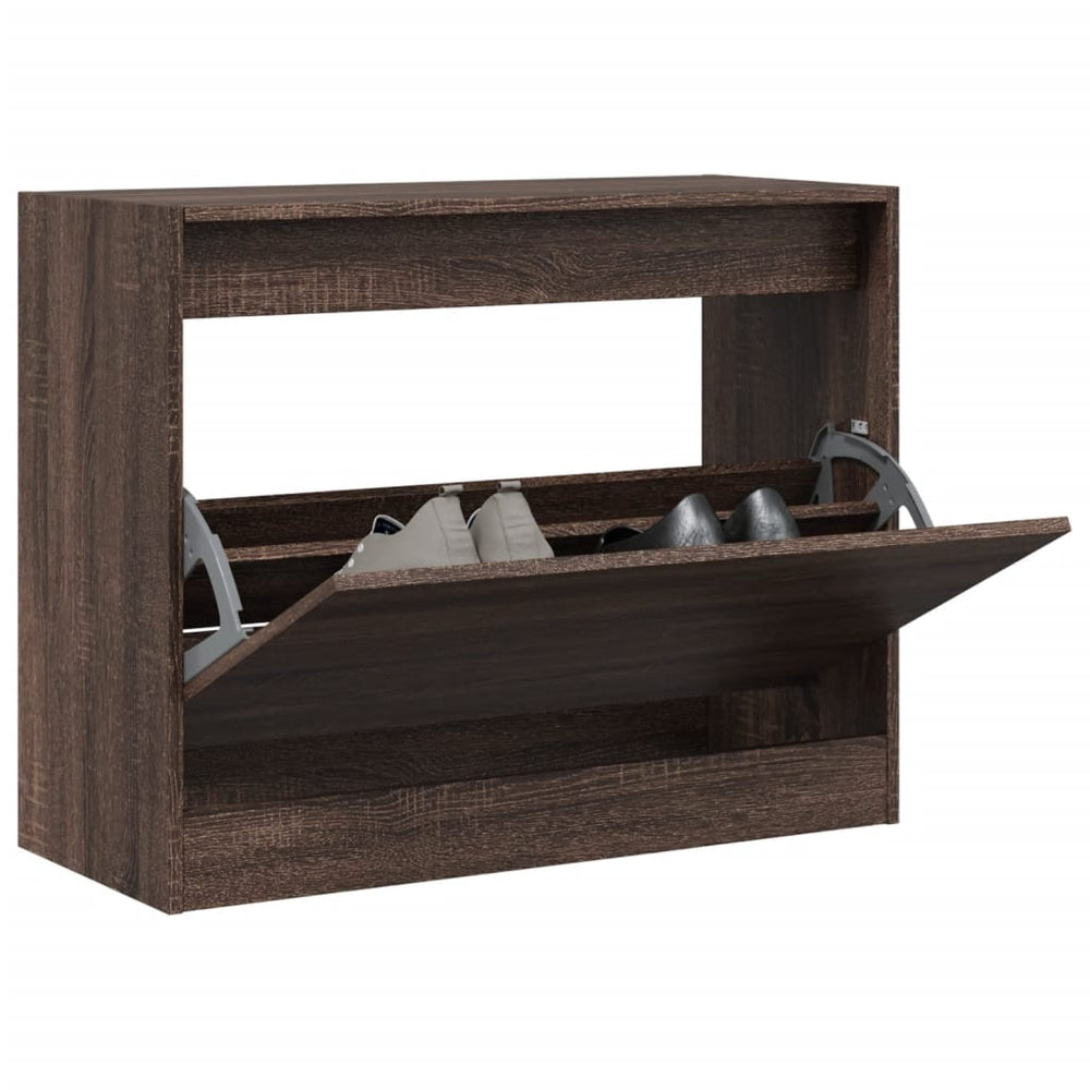 Schuhschrank Braun Eichen-Optik