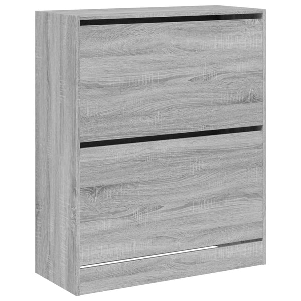 Schuhschrank Grau Sonoma 80 cm