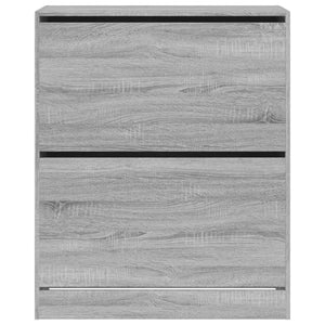 Schuhschrank Grau Sonoma 80 cm