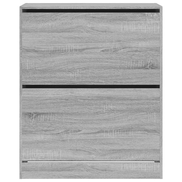 Schuhschrank Grau Sonoma 80 cm