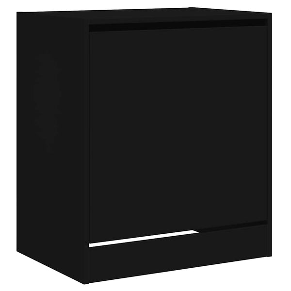Schuhschrank Schwarz, Holz, 60 cm