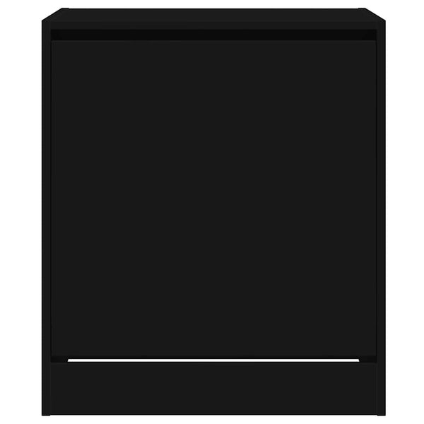 Schuhschrank Schwarz, Holz, 60 cm